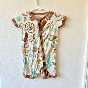 Little Sleepies Ready to Rodeo Shorty Baby Romper